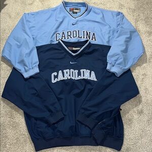 2-TWO Nike Sewn UNC North Carolina Tarheels Pullover Golf Jacket Wind Shirt XL